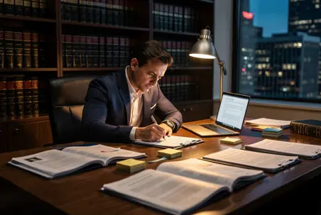 An NYC lawyer at Phillips & Associates working on a sexual harassment case for an employee