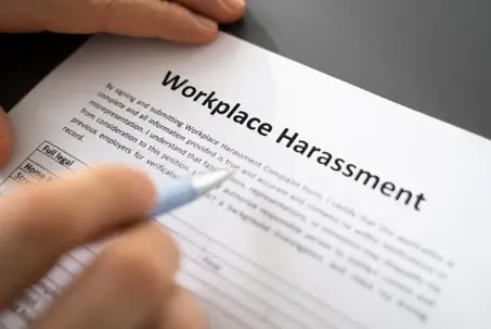 Sexual Harassment In Office. Harassed At Workplace
