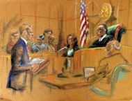 courtroom drawing